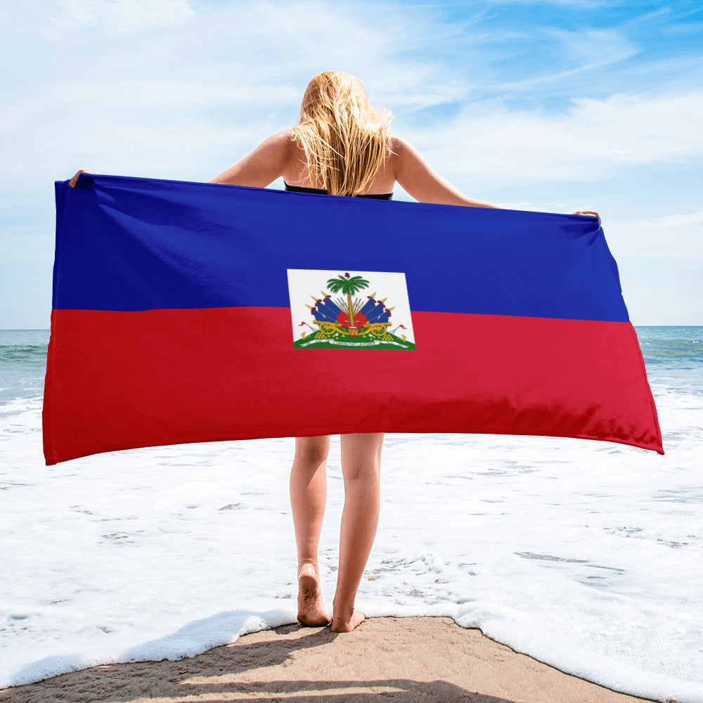 Haiti Patriotic Beach Towel