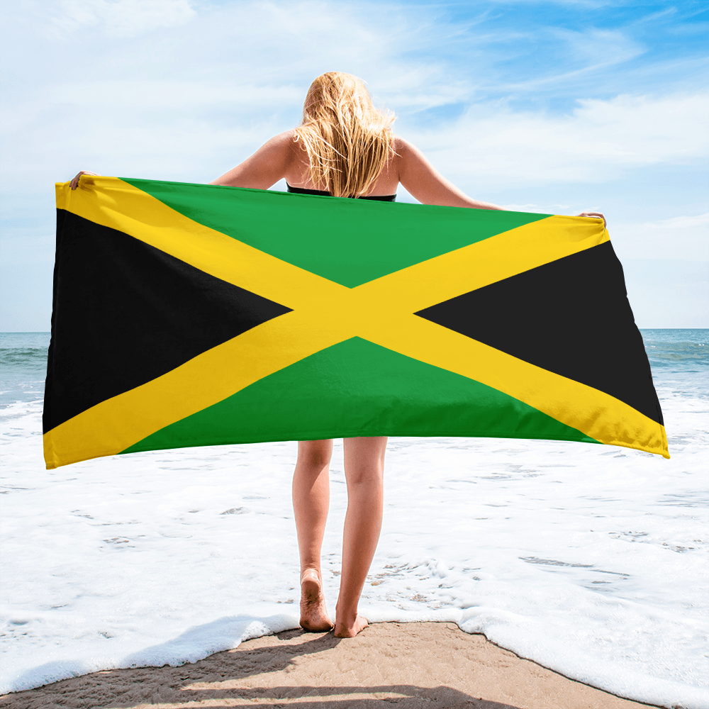 Jamaica Patriotic Beach Towel