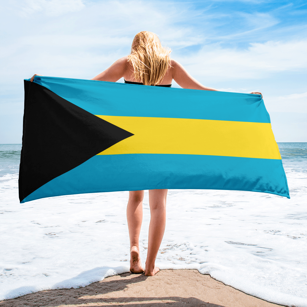 THE BAHAMAS PATRIOTIC BEACH TOWEL