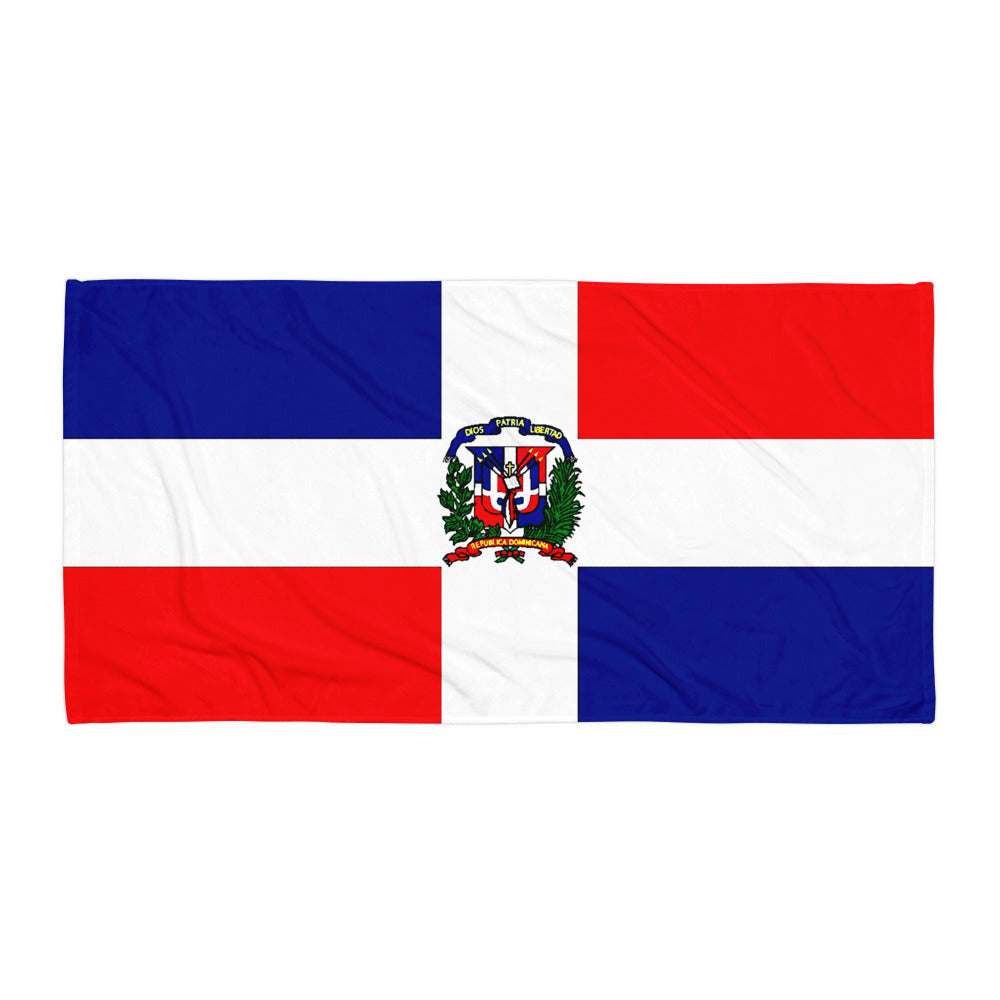 DOMINICAN REPUBLIC PATRIOTIC BEACH TOWEL