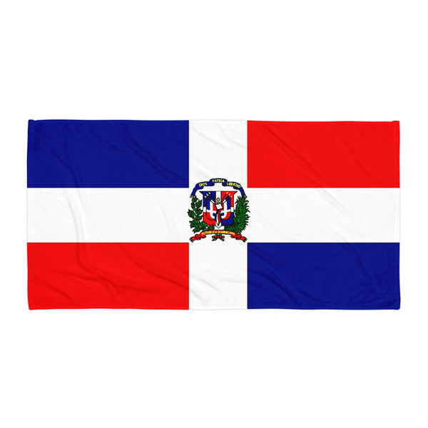 Dominican Republic Patriotic Beach Towel