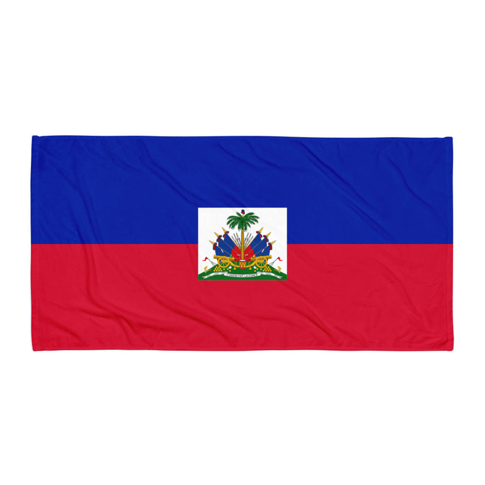 Haiti Patriotic Beach Towel