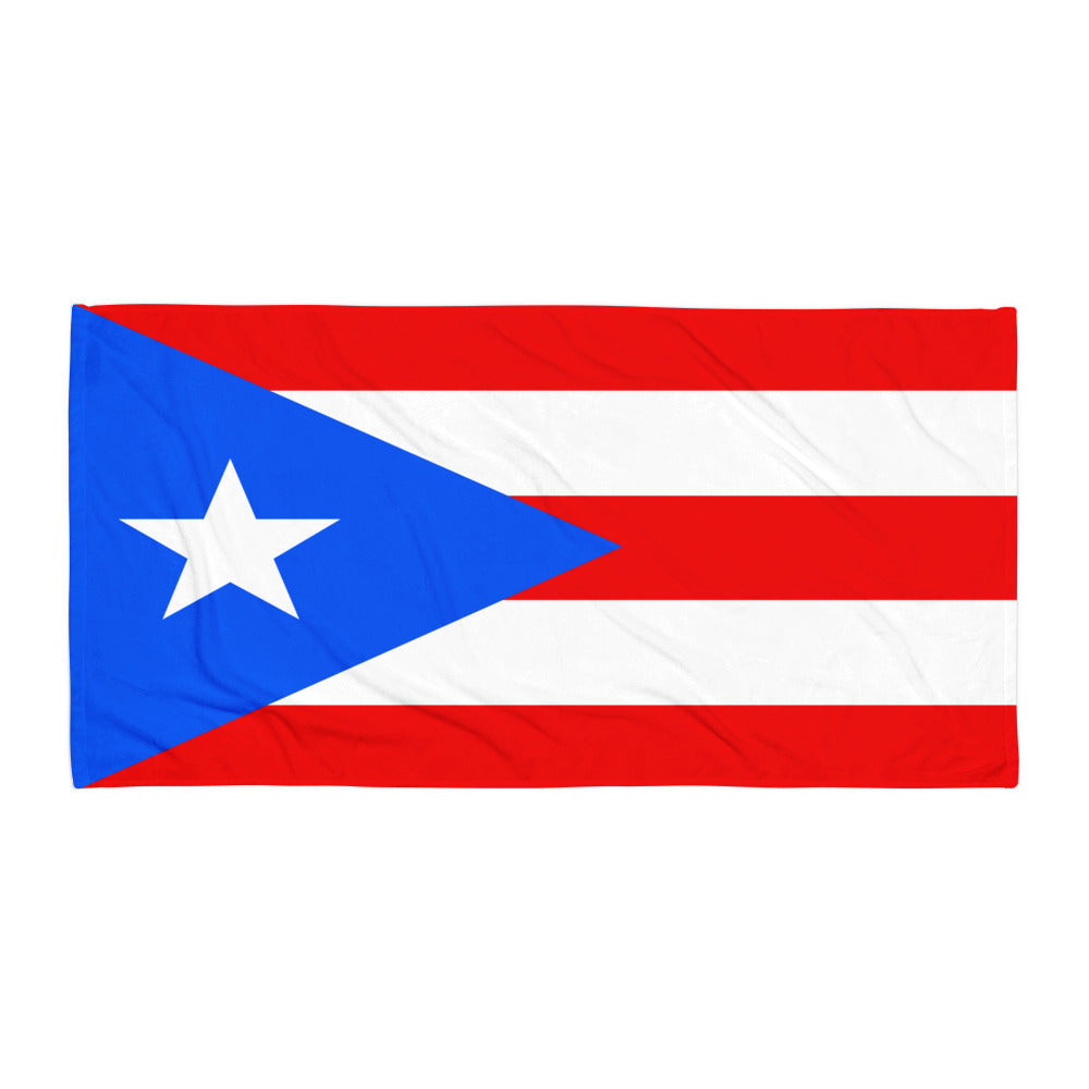 PUERTO RICO PATRIOTIC BEACH TOWEL