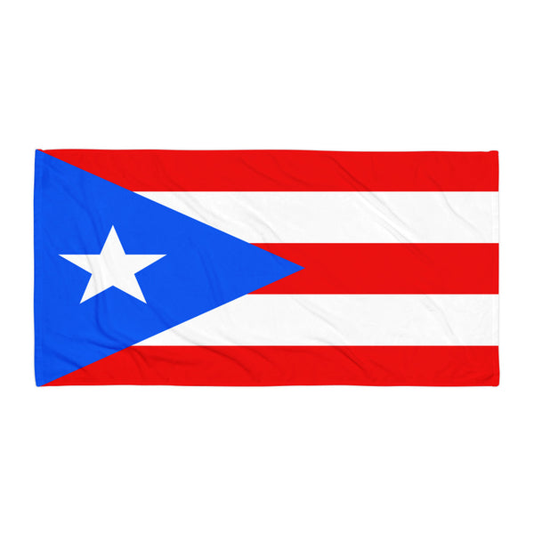 Puerto Rico Patriotic Beach Towel
