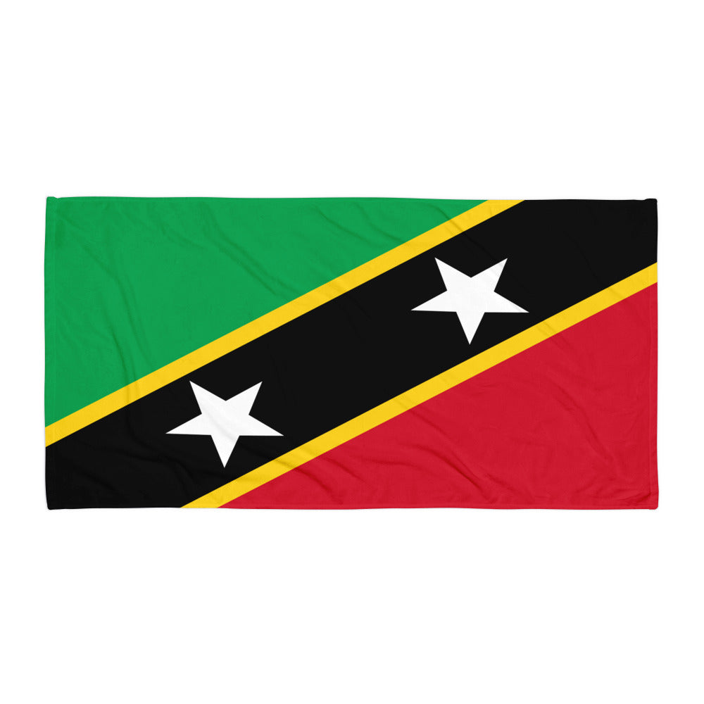 SAINT KITTS AND NEVIS PATRIOTIC TOWEL