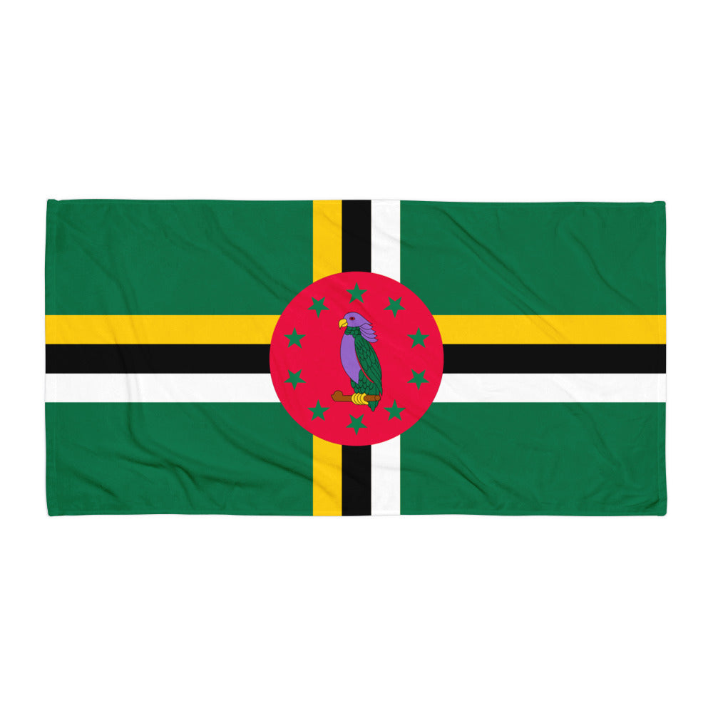 Dominica Patriotic Beach Towel