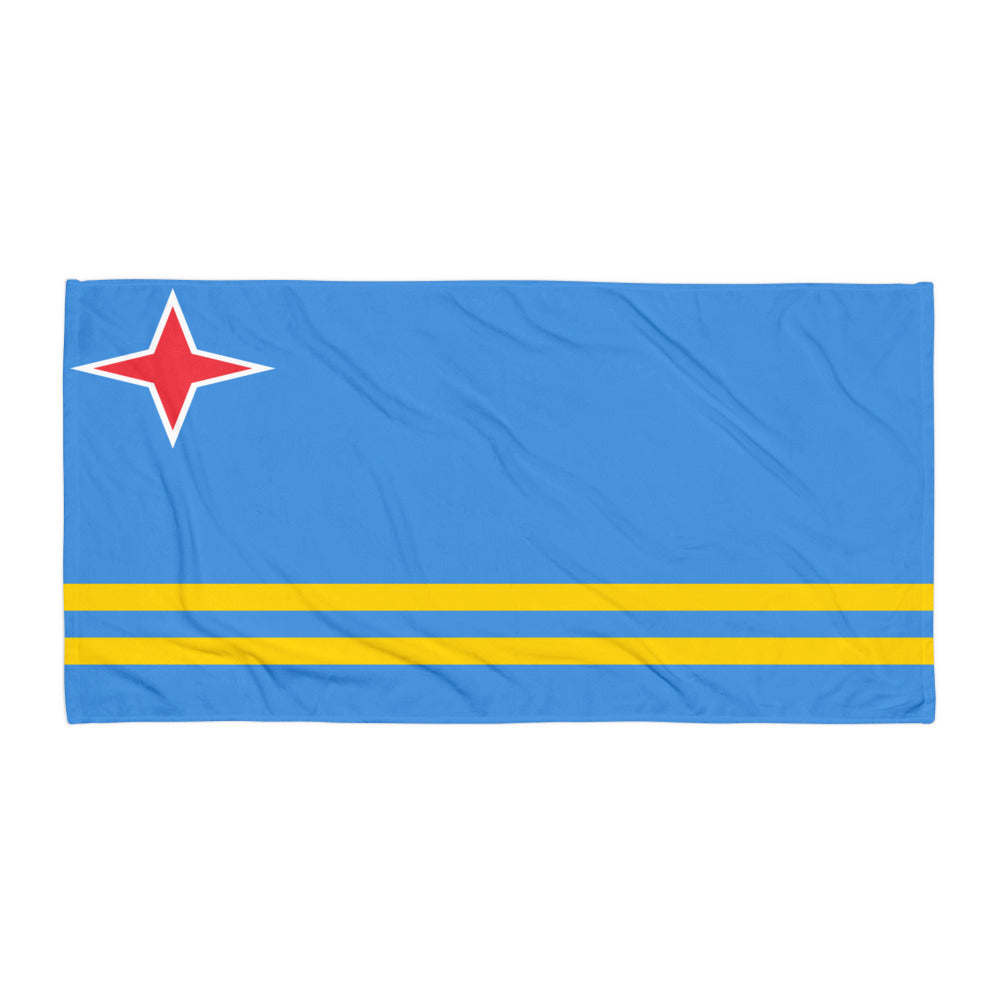 Aruba Patriotic Beach Towel
