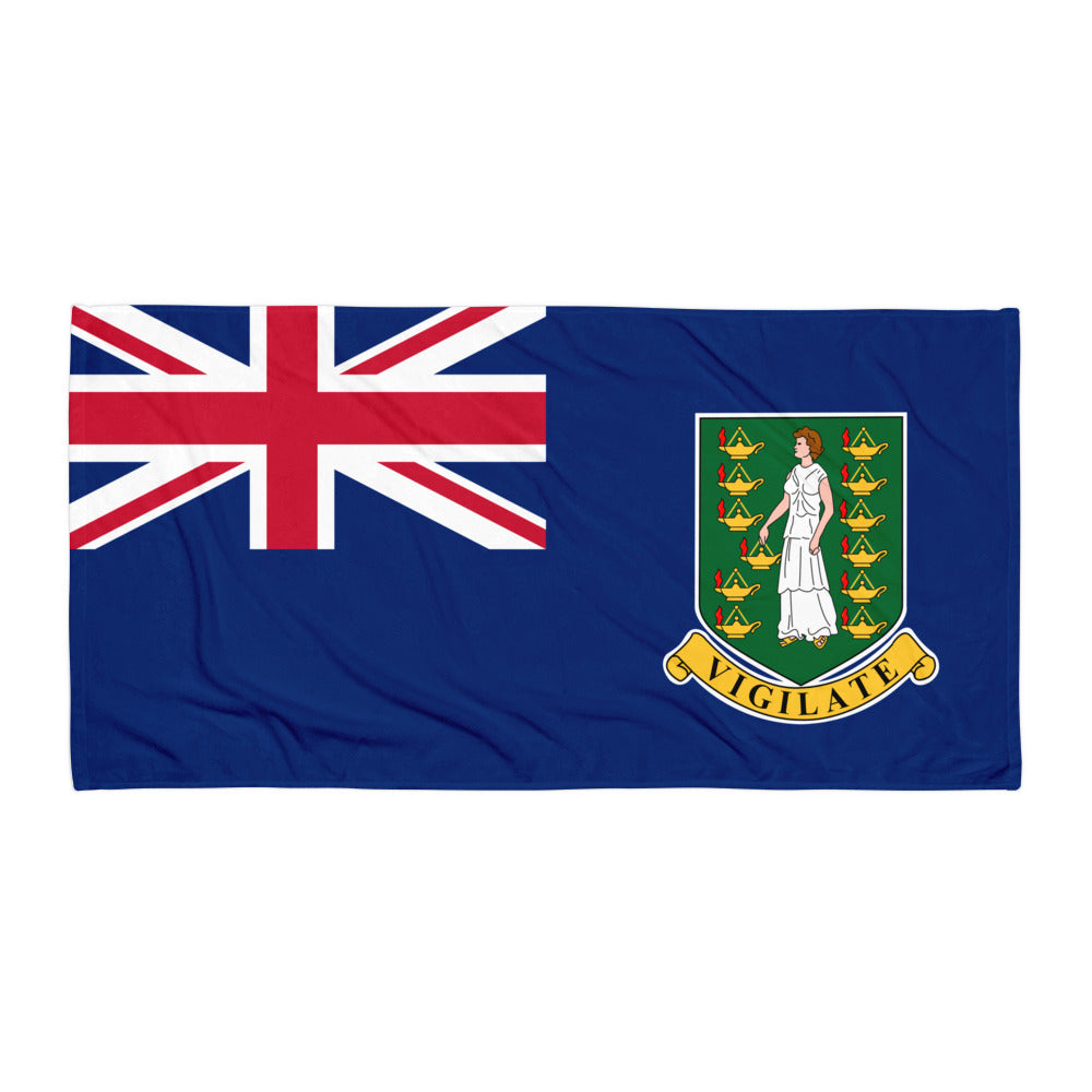 BRITISH VIRGIN ISLANDS PATRIOTIC BEACH TOWEL