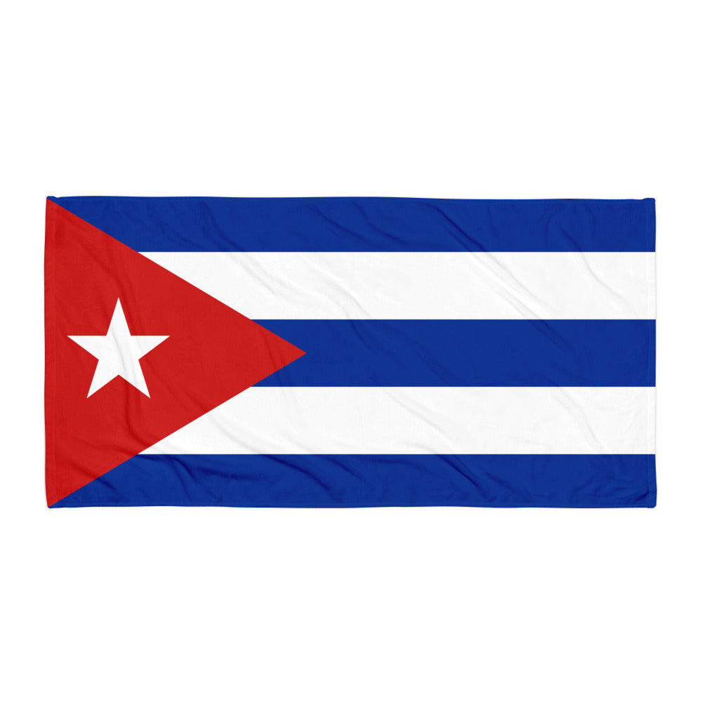 CUBA PATRIOTIC BEACH TOWEL