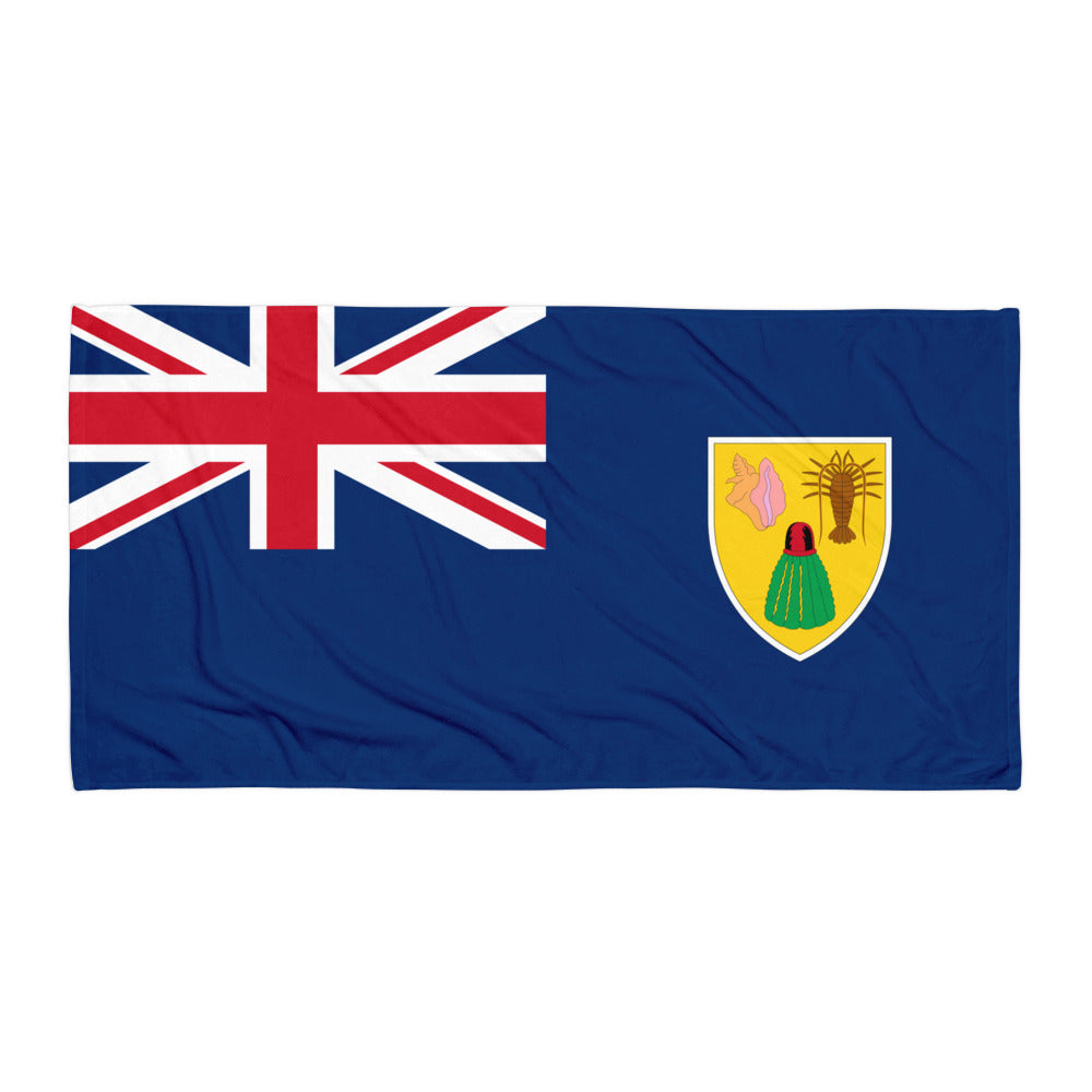 Turks and Caicos Islands Patriotic Beach Towel