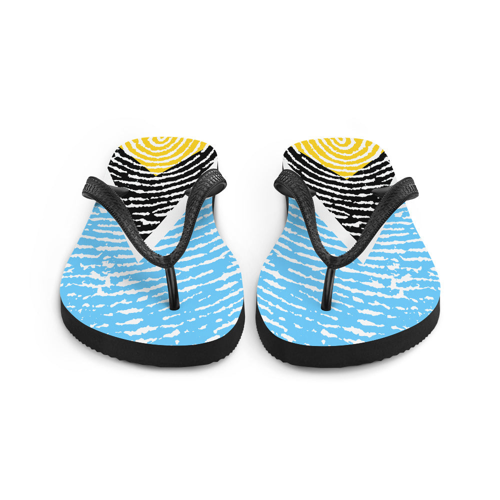Saint Lucia Flip-Flops – Light Fingerprint