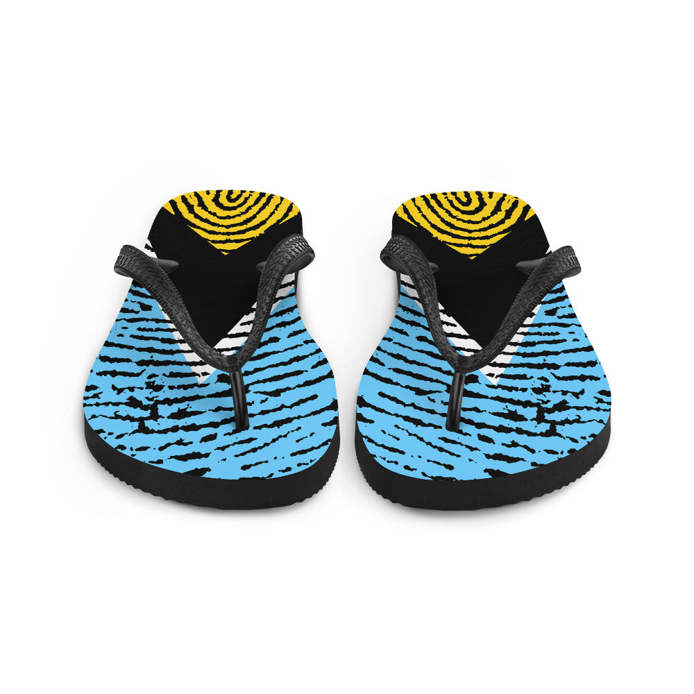Saint Lucia Flip-Flops – Bold Fingerprint
