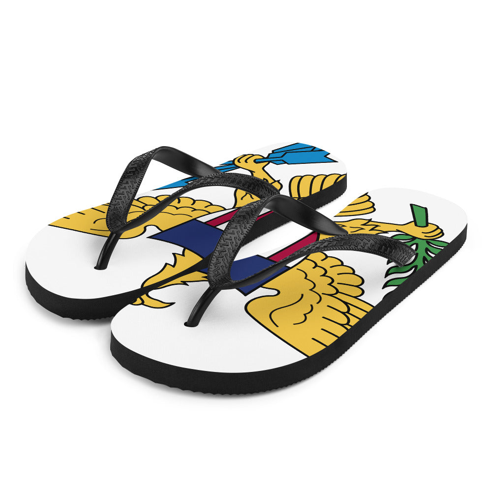 US VIRGIN ISLANDS PATRIOTIC FLIP-FLOPS