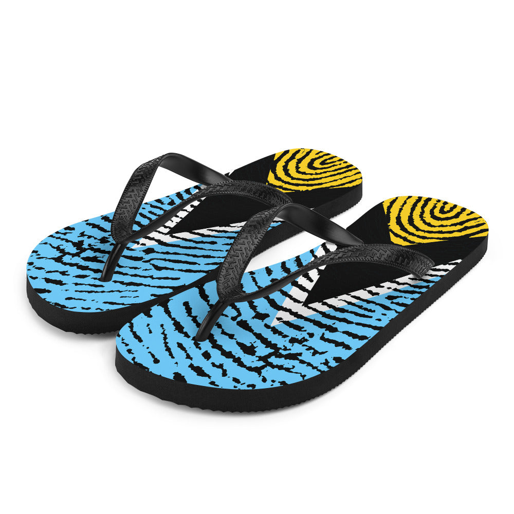 Saint Lucia Flip-Flops – Bold Fingerprint