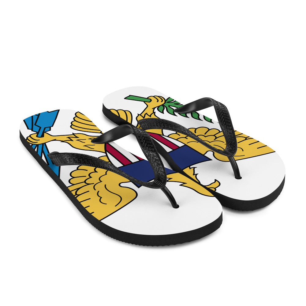 US Virgin Islands Patriotic Flip-Flops