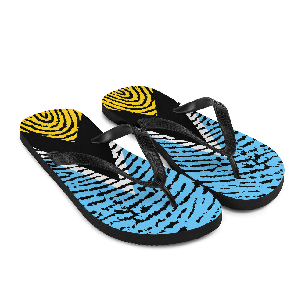 Saint Lucia Flip-Flops – Bold Fingerprint