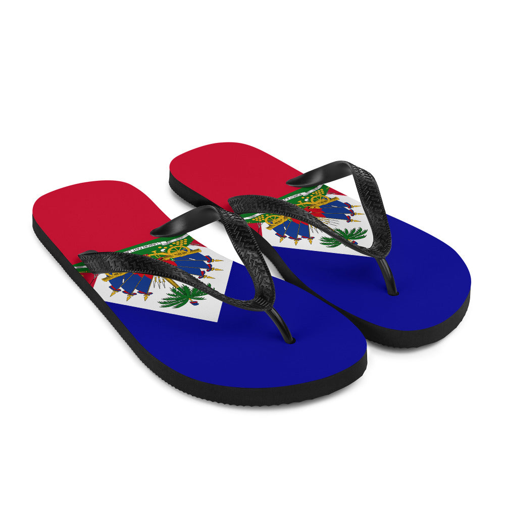 Haiti Flip-Flops – Full Flag