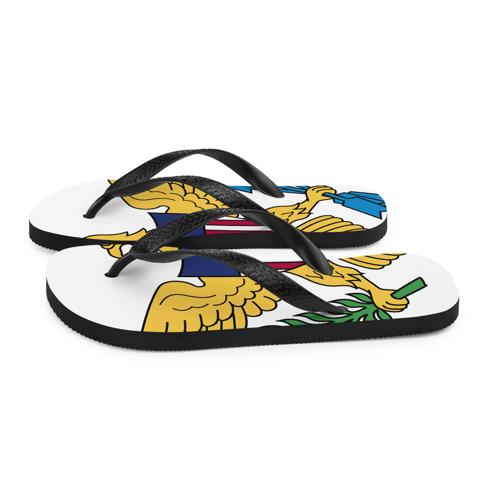 US Virgin Islands Patriotic Flip-Flops