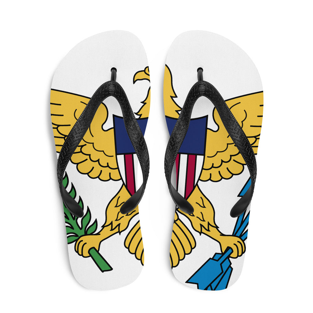 US Virgin Islands Patriotic Flip-Flops