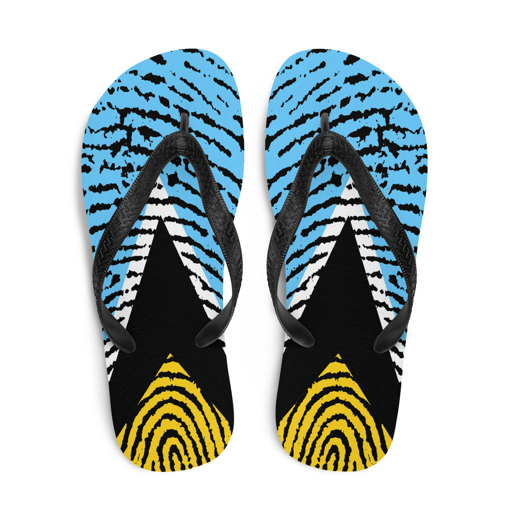 SAINT LUCIA PATRIOTIC FLIP-FLOPS