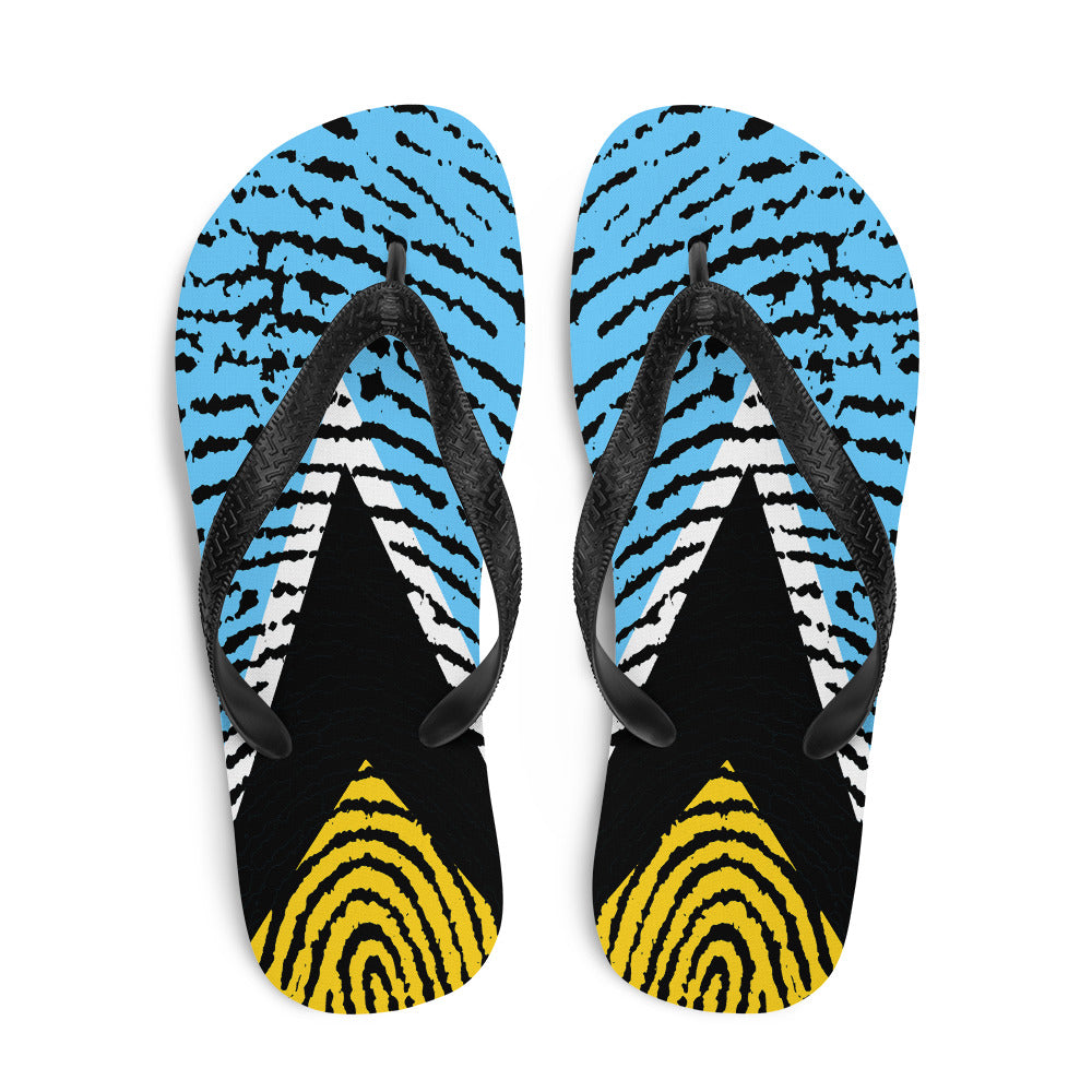 Saint Lucia Flip-Flops – Bold Fingerprint