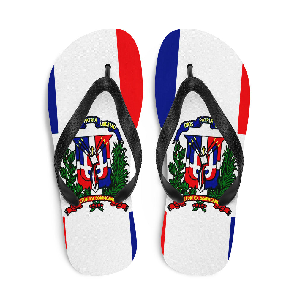 DOMINICAN REPUBLIC PATRIOTIC FLIP-FLOPS