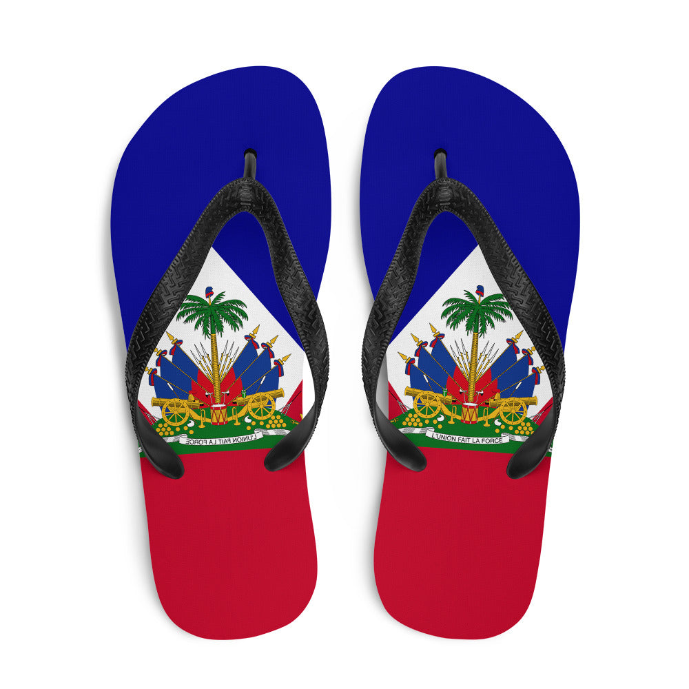 HAITI PATRIOTIC FLIP-FLOPS