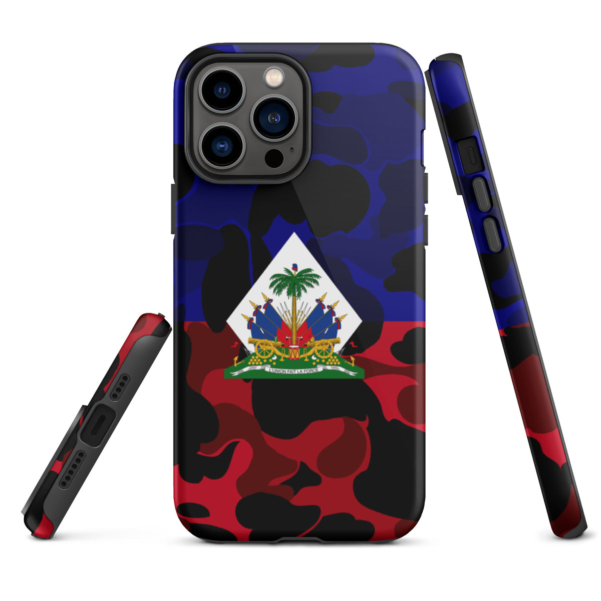 Haiti Tough iPhone Case – Camo Flag