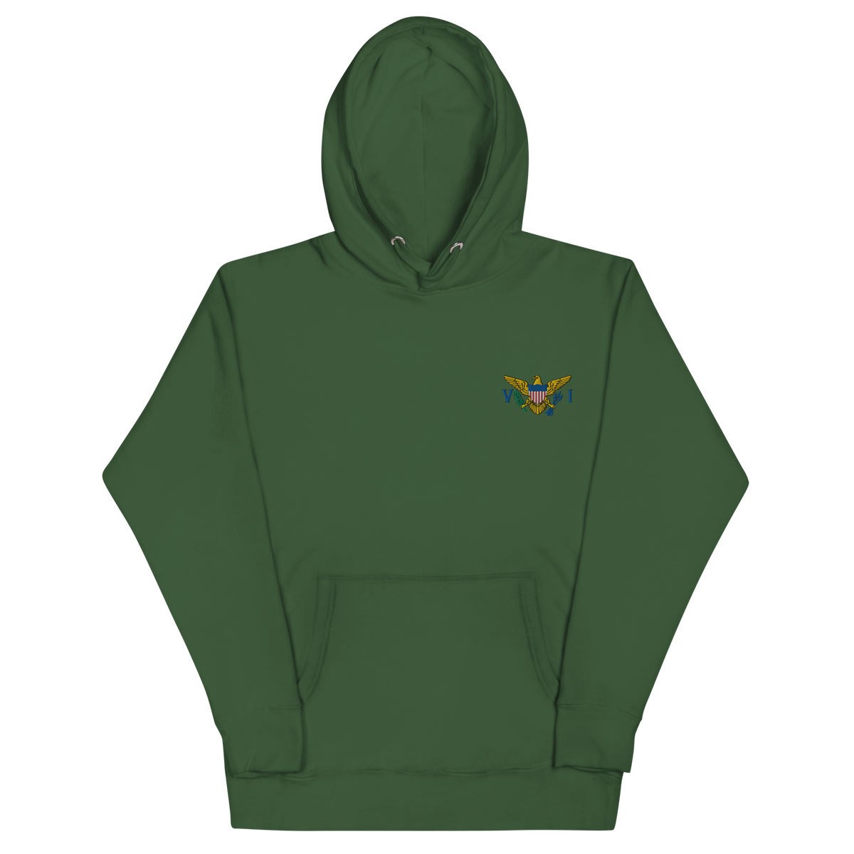 US Virgin Islands Unisex Hoodie – Left Chest Crest