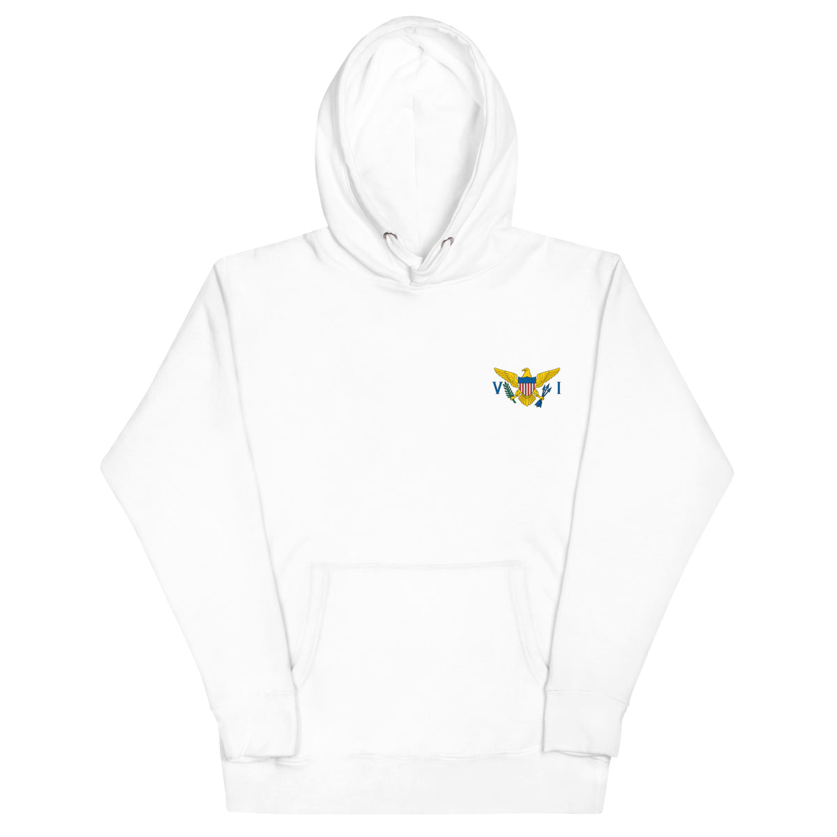 US Virgin Islands Unisex Hoodie – Left Chest Crest