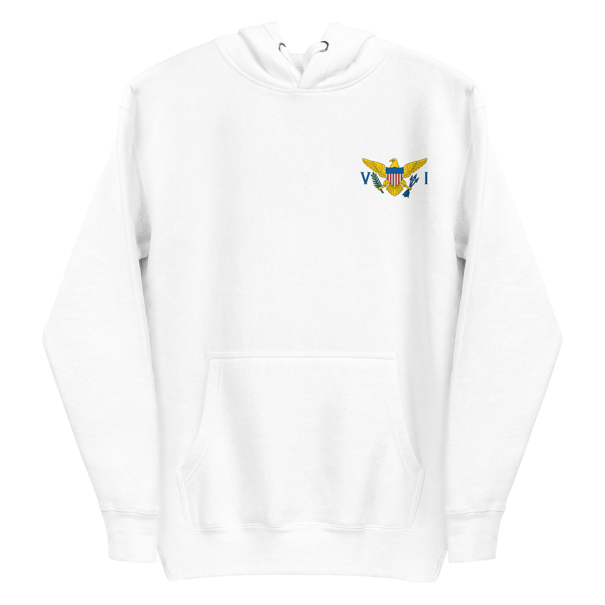 US Virgin Islands Unisex Hoodie – Left Chest Crest