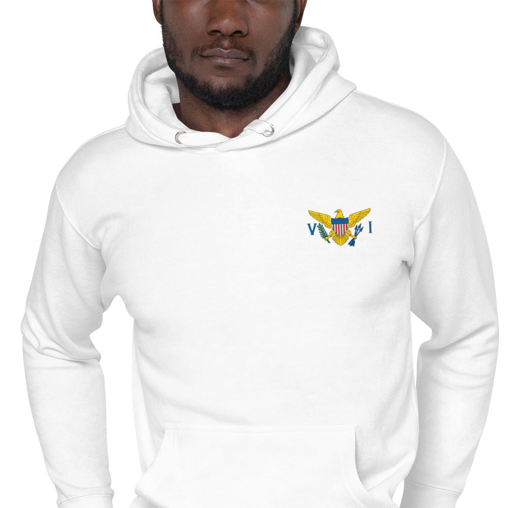 US Virgin Islands Unisex Hoodie – Left Chest Crest