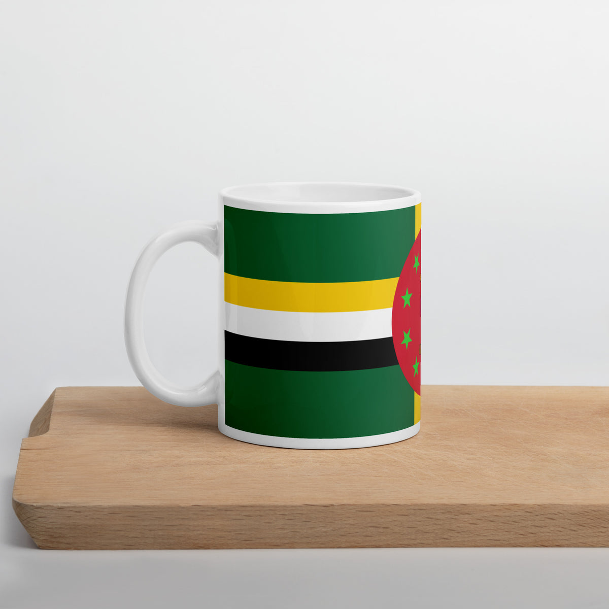 Dominica White Glossy Mug