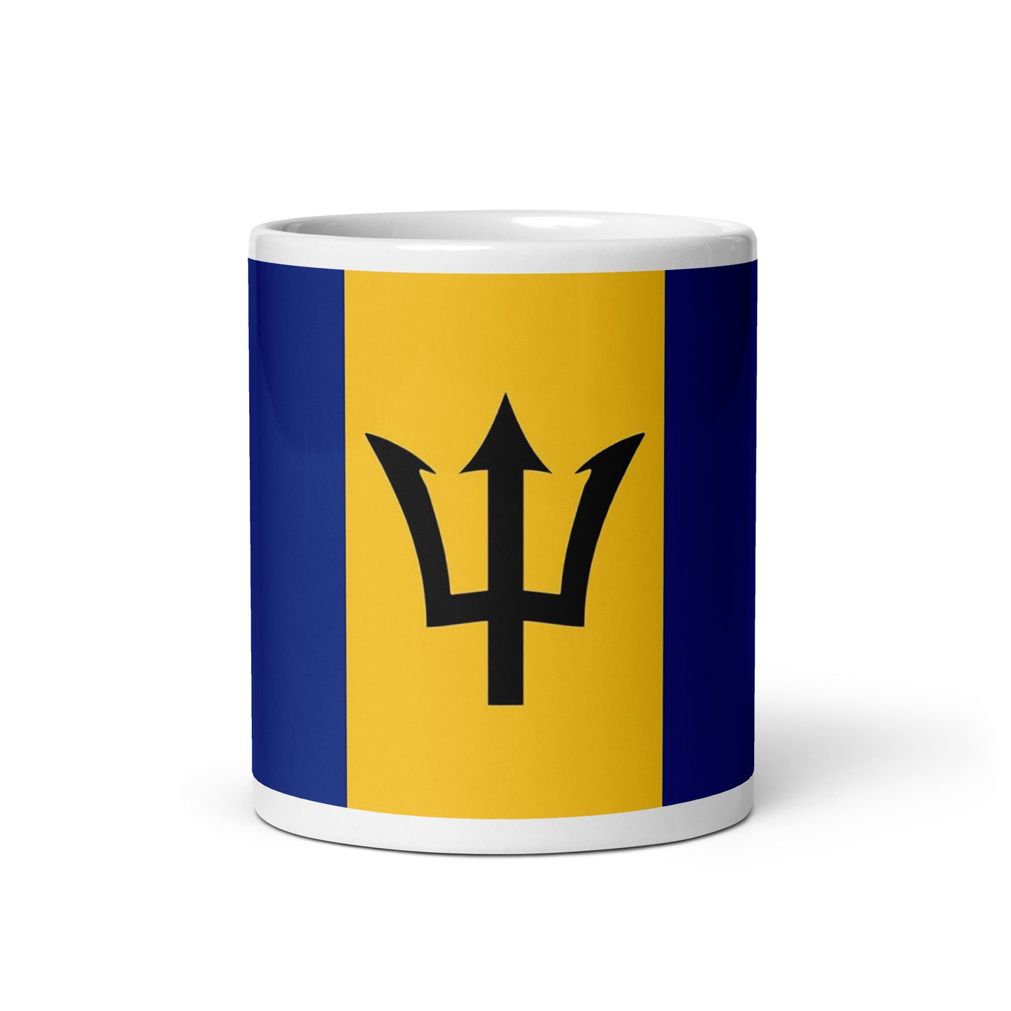 BARBADOS WHITE GLOSSY MUG