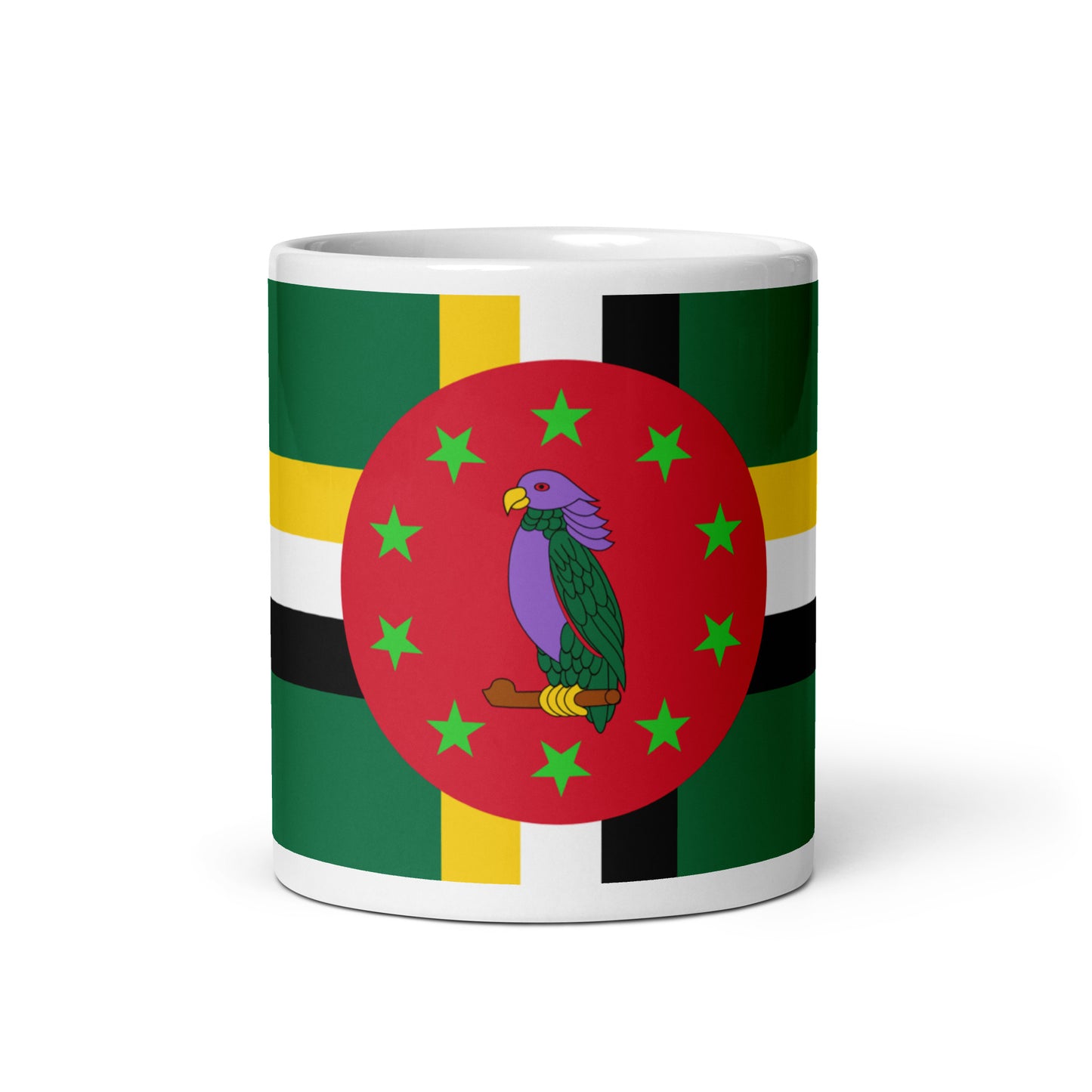 DOMINICA WHITE GLOSSY MUG