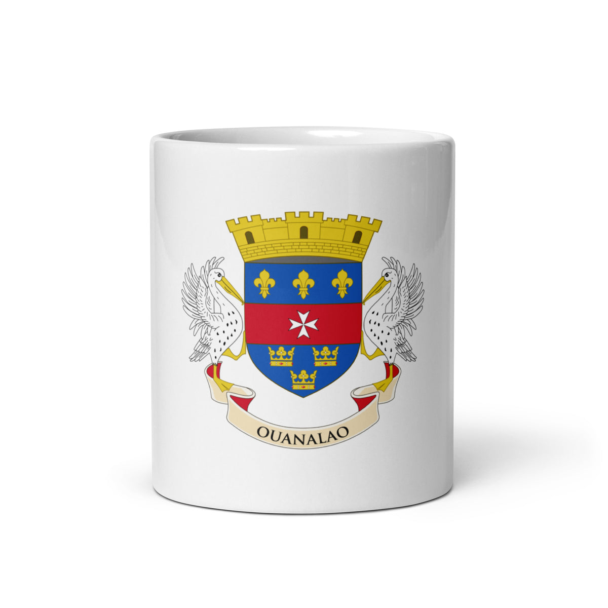 Saint Barthélemy White Glossy Mug