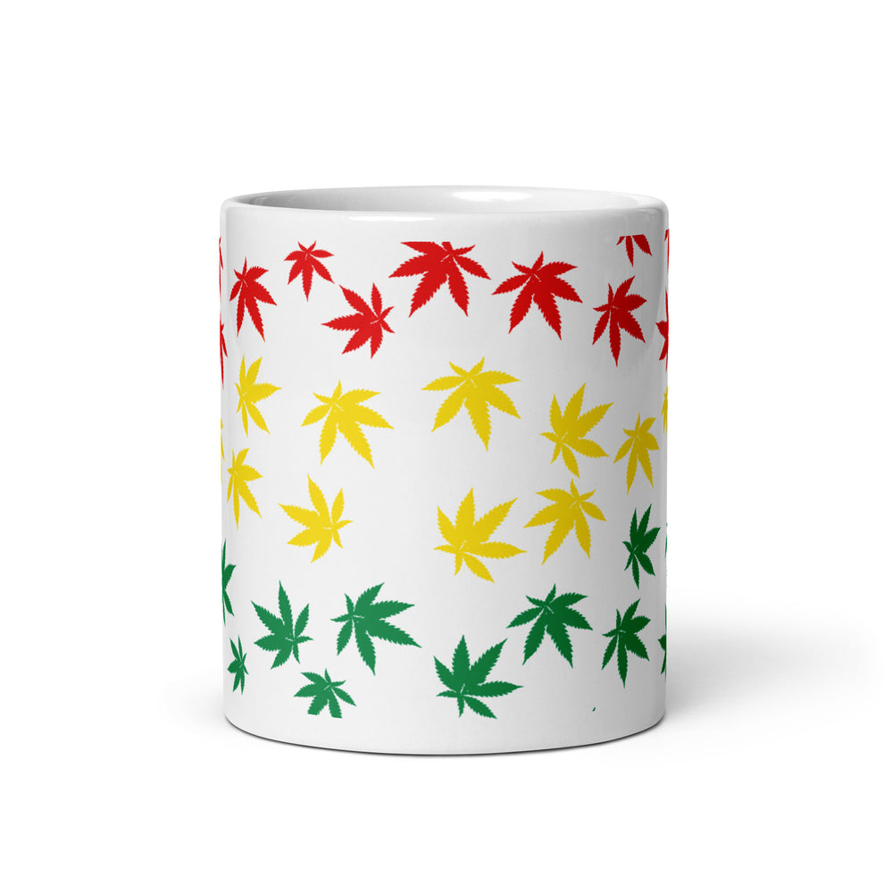 MARY JANE WHITE GLOSSY MUG