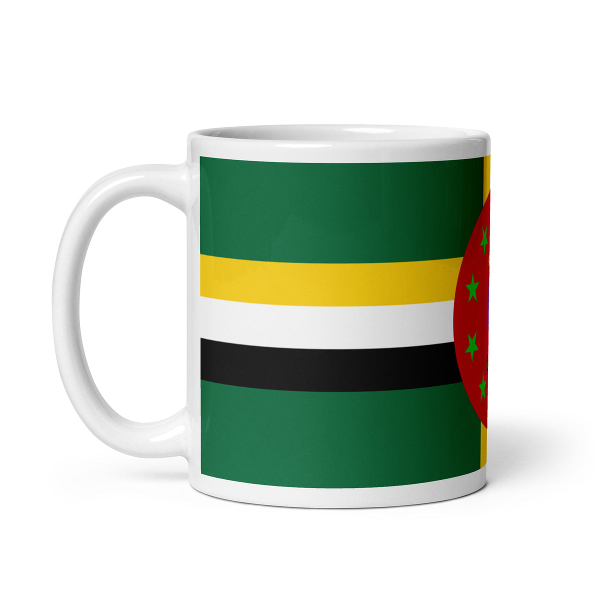 Dominica White Glossy Mug