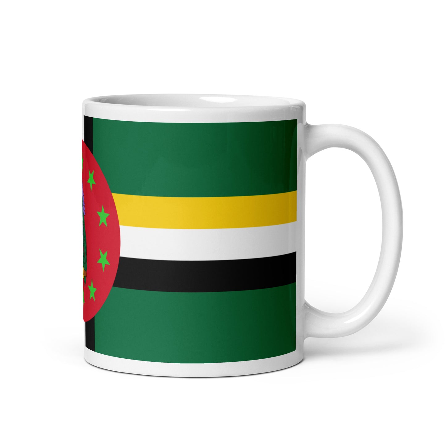 DOMINICA WHITE GLOSSY MUG