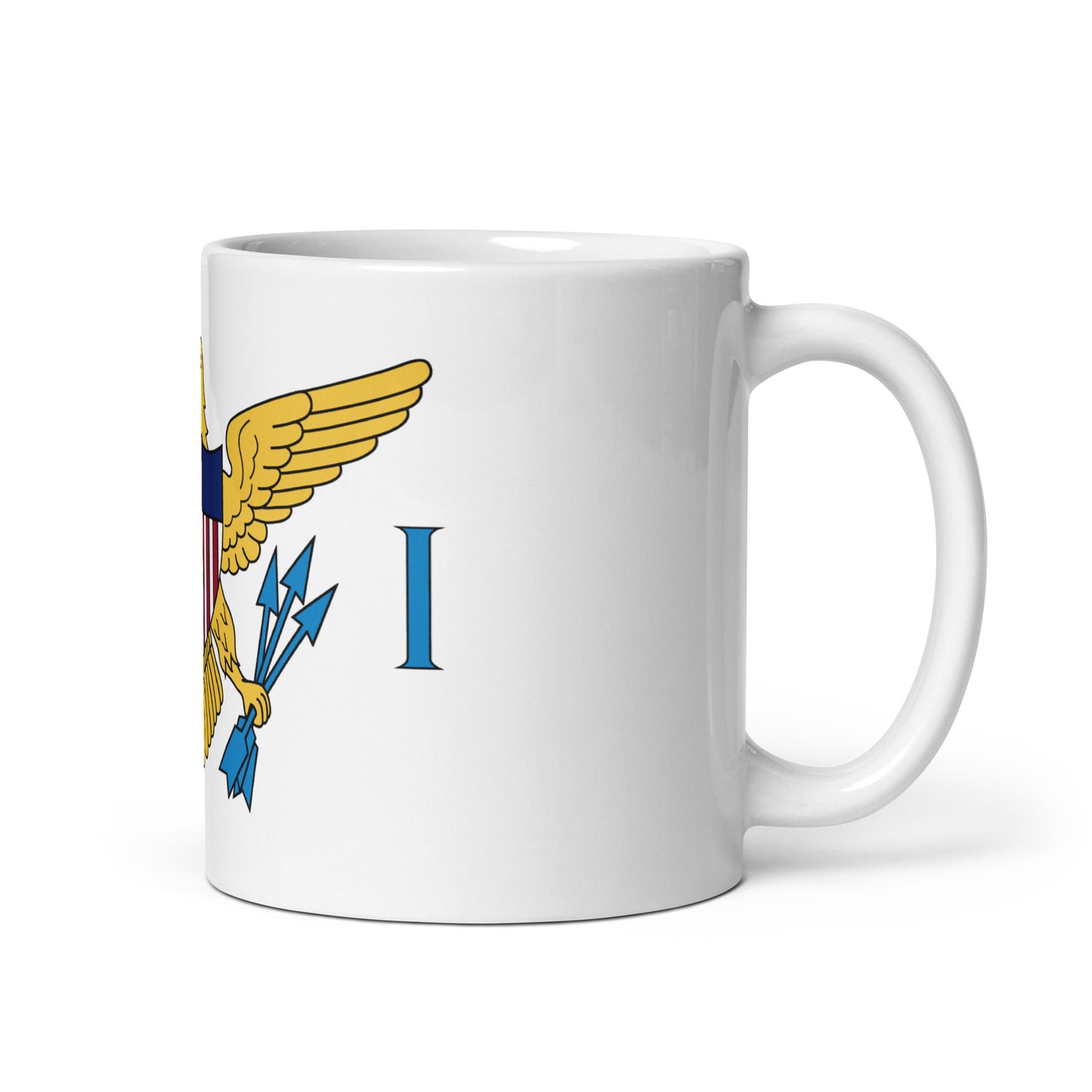 US VIRGIN ISLANDS WHITE GLOSSY MUG