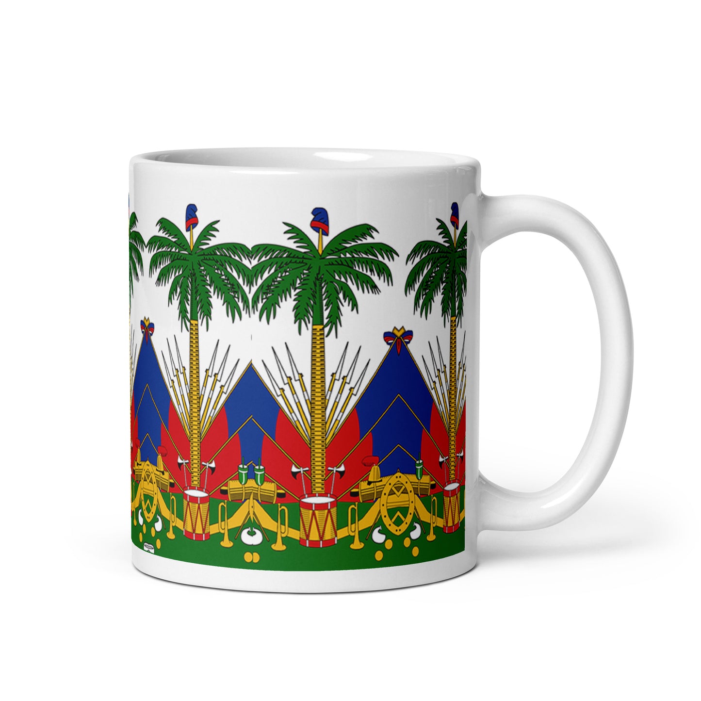 HAITI WHITE GLOSSY MUG