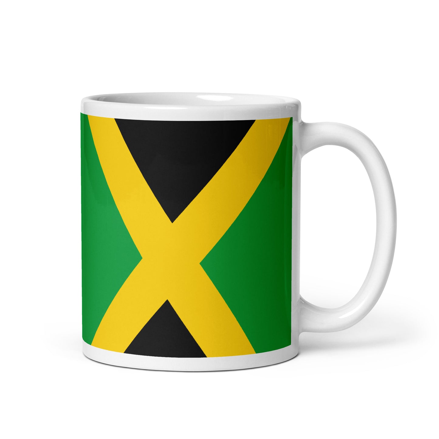 JAMAICA WHITE GLOSSY MUG