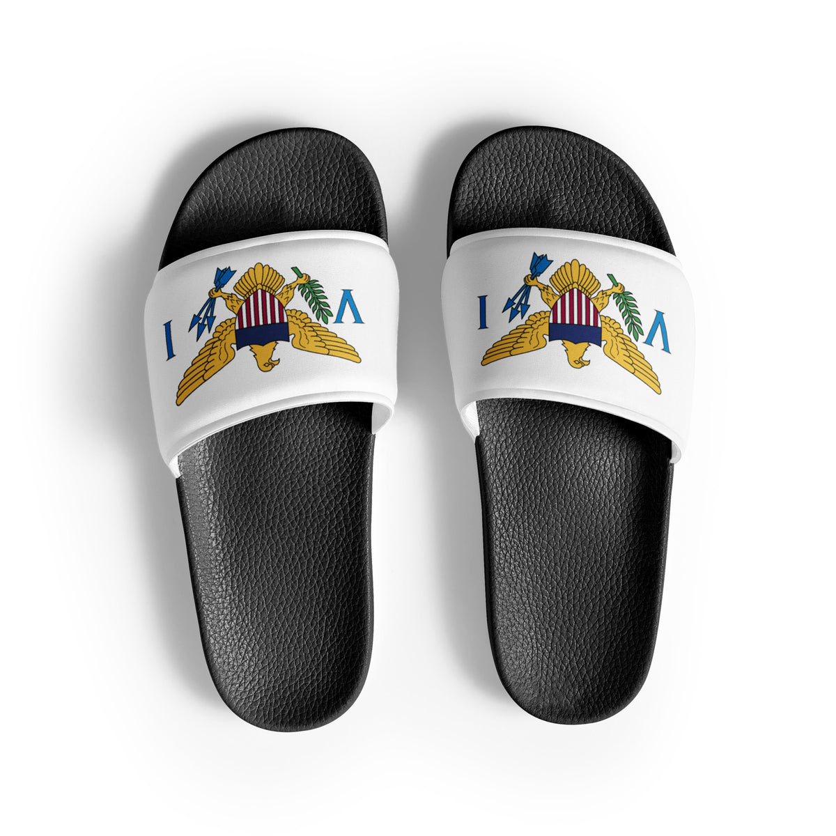 US Virgin Islands Women's Slides – White