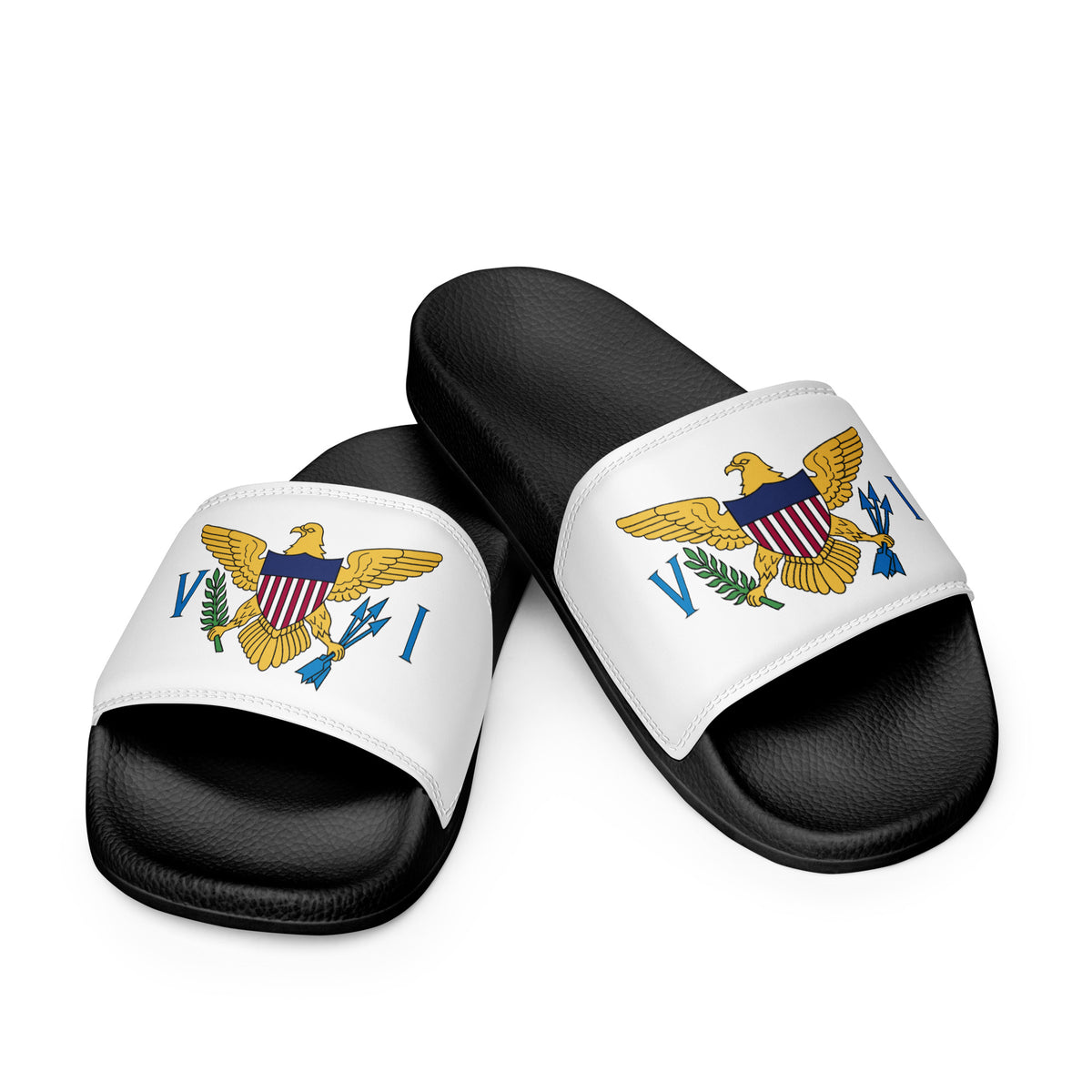 US Virgin Islands Women's Slides – White