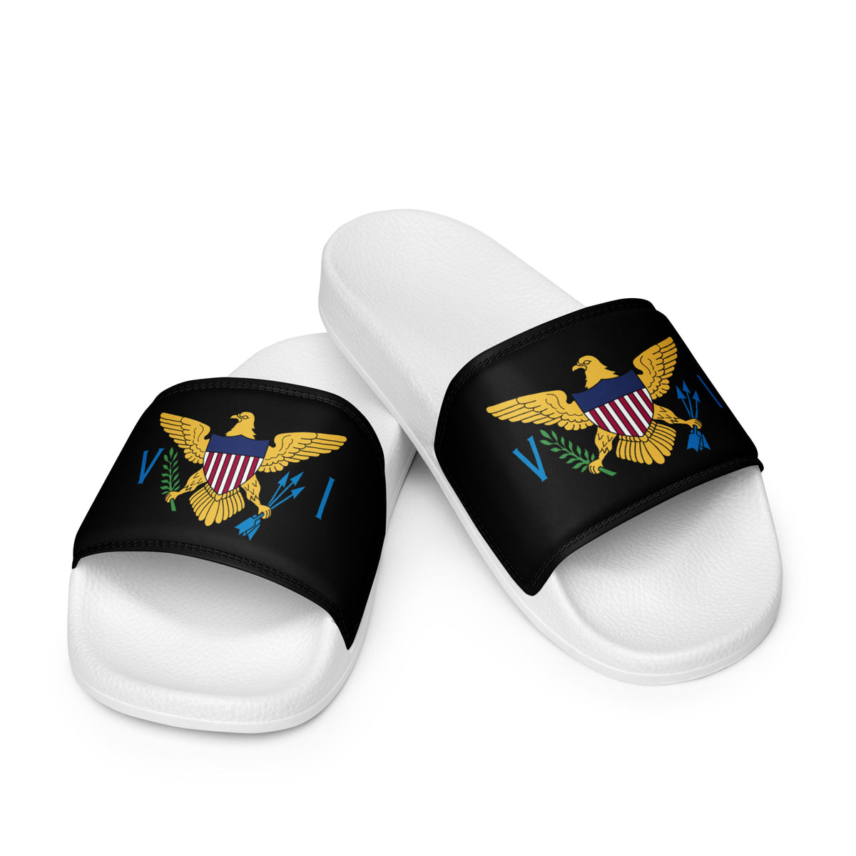 US Virgin Islands Women's Slides – Black